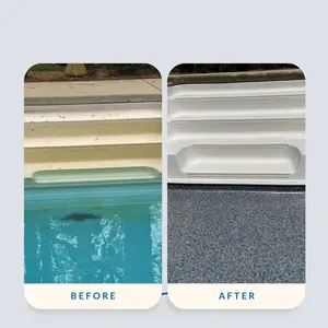 Before After Pool Entry Step Refinish