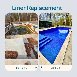 Before After Pool Liner Replacement Ball Ground