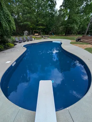 Diving Board Backyard Pool Ball Ground