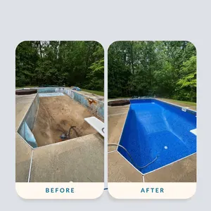 Empty Pool Shell New Blue Liner Ball Ground