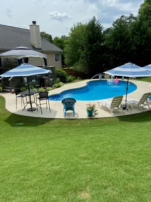 Freeform Pool Patio Umbrellas Ball Ground
