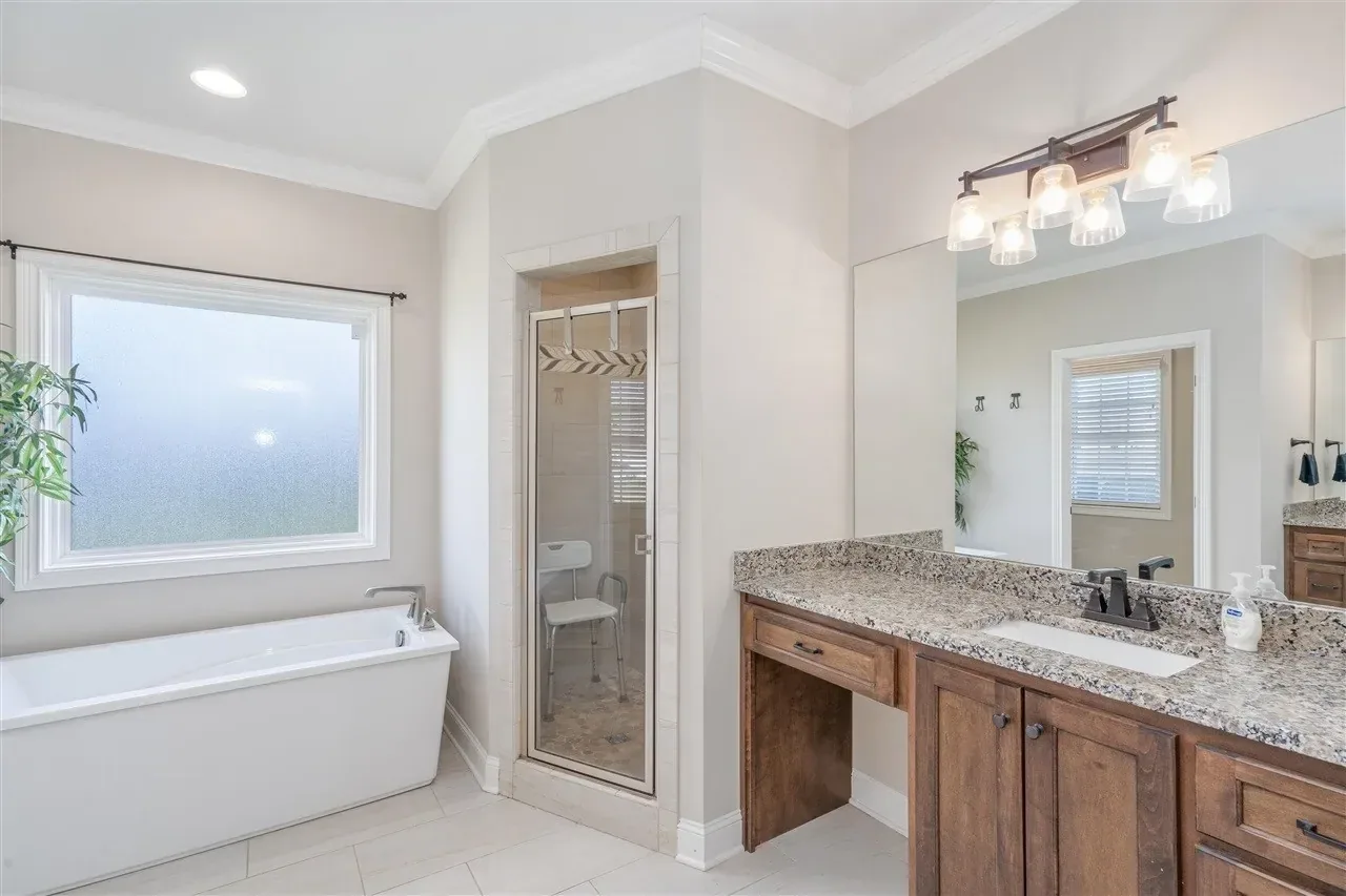 Bathroom Remodel Granite Vanity 8 project in Oklahoma City, OK