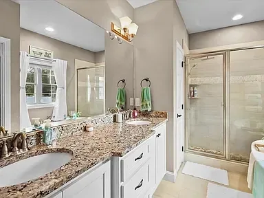 Bathroom Remodel Granite Vanity 9 project in Oklahoma City, OK