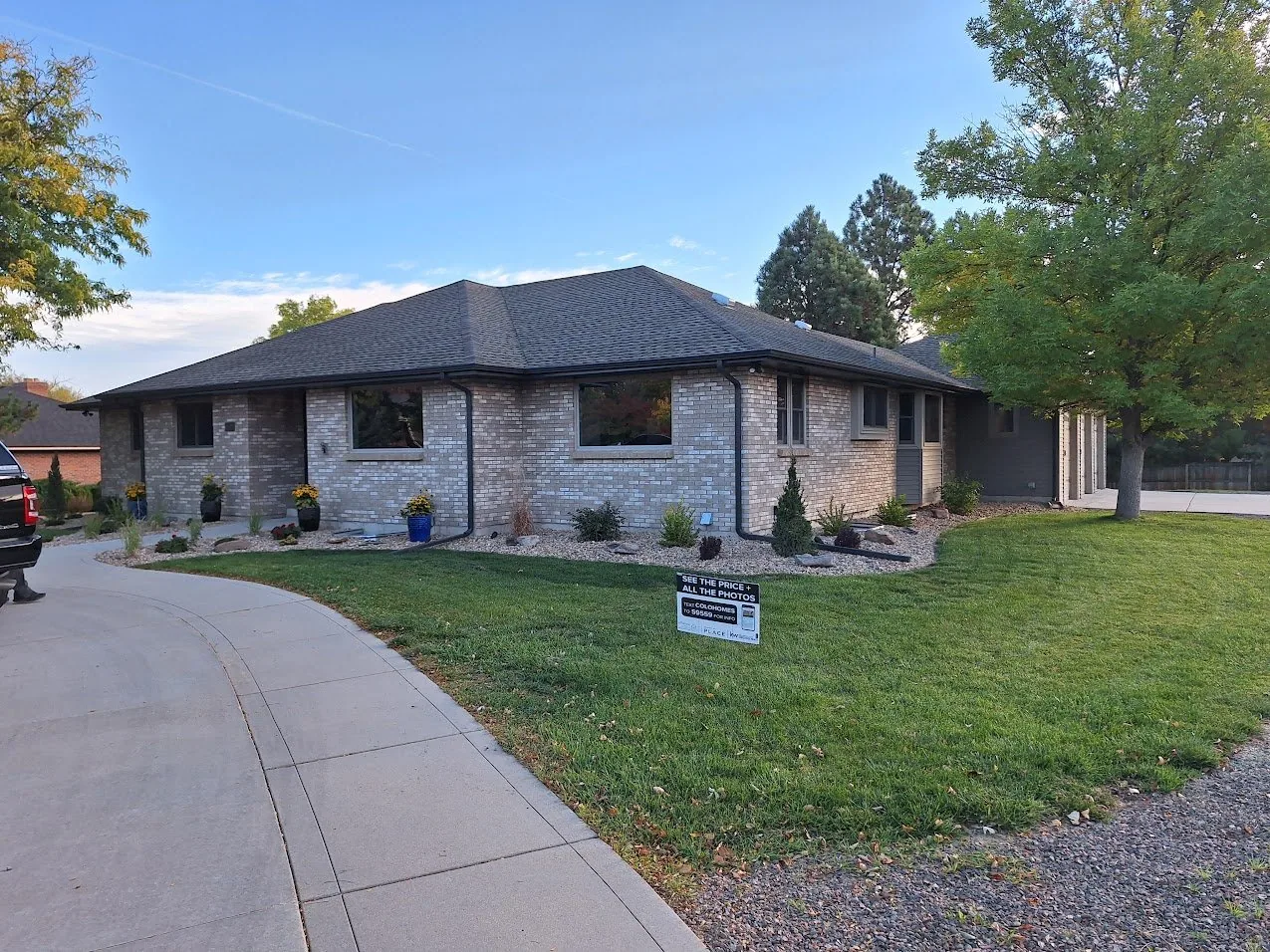 Dark Shingle Roof Brick project in Oklahoma City, OK