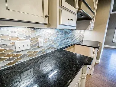 Granite Countertop Tile Backsplash Kitchen Remodeling project in Oklahoma City, OK