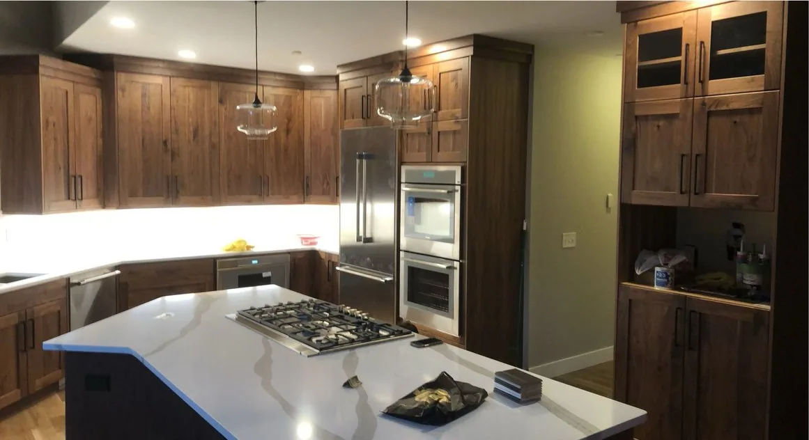 Kitchen Remodel Dark Wood Cabinets 2 project in Oklahoma City, OK