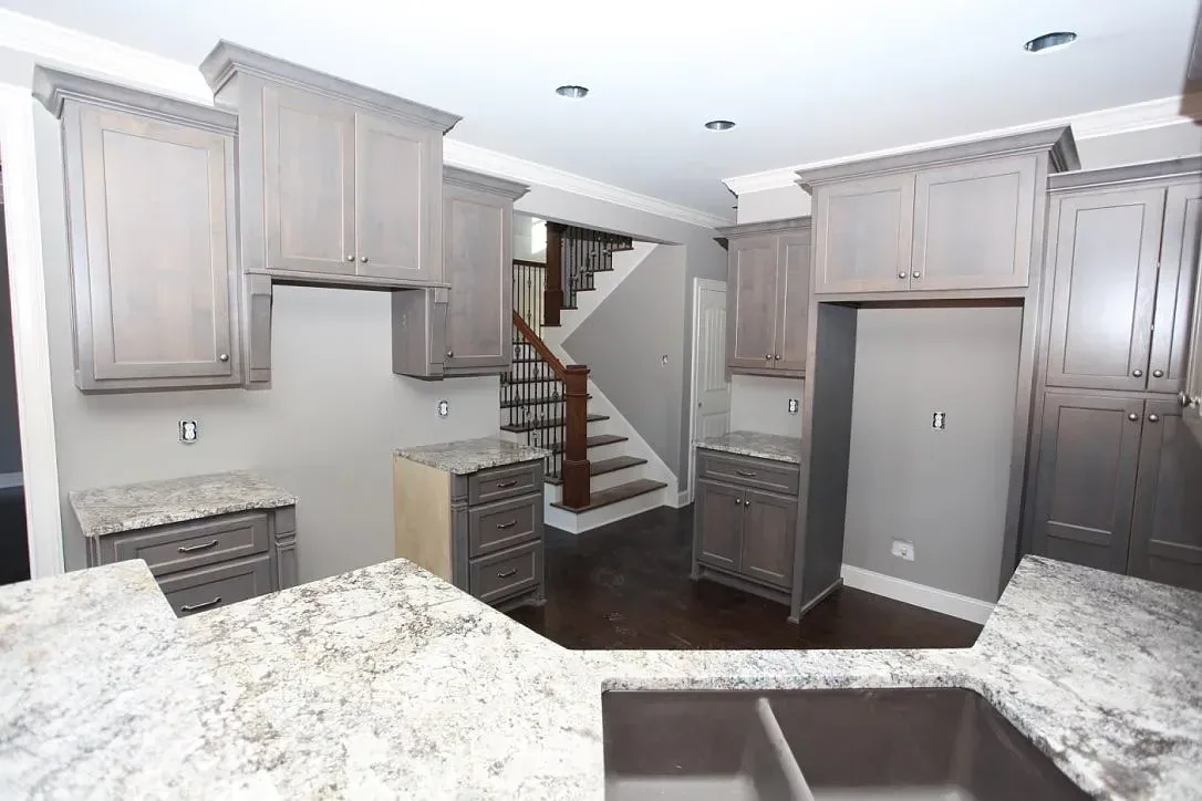 Kitchen Remodel Gray Cabinets Granite project in Oklahoma City, OK