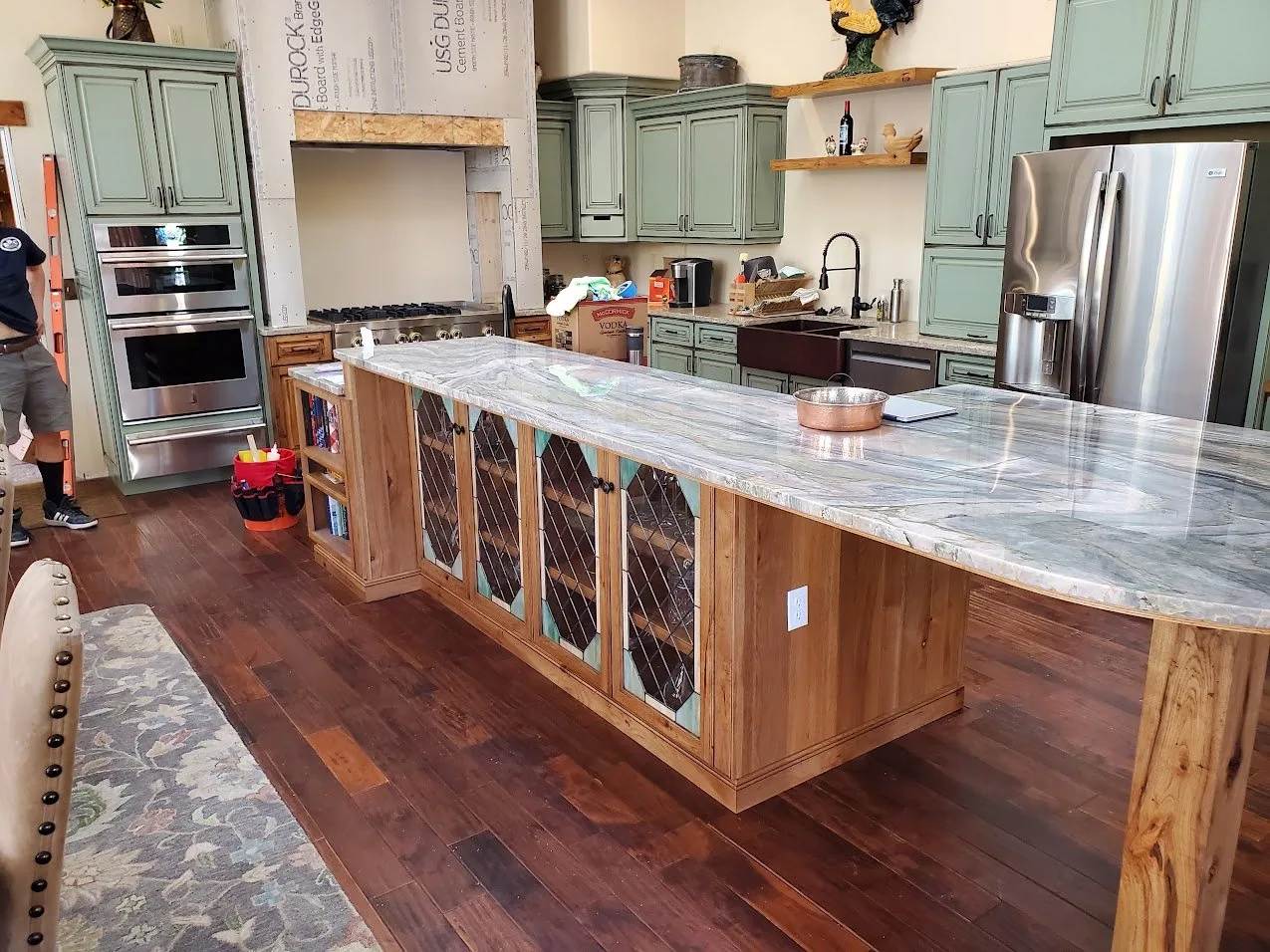 Kitchen Remodel Marble Island project in Oklahoma City, OK