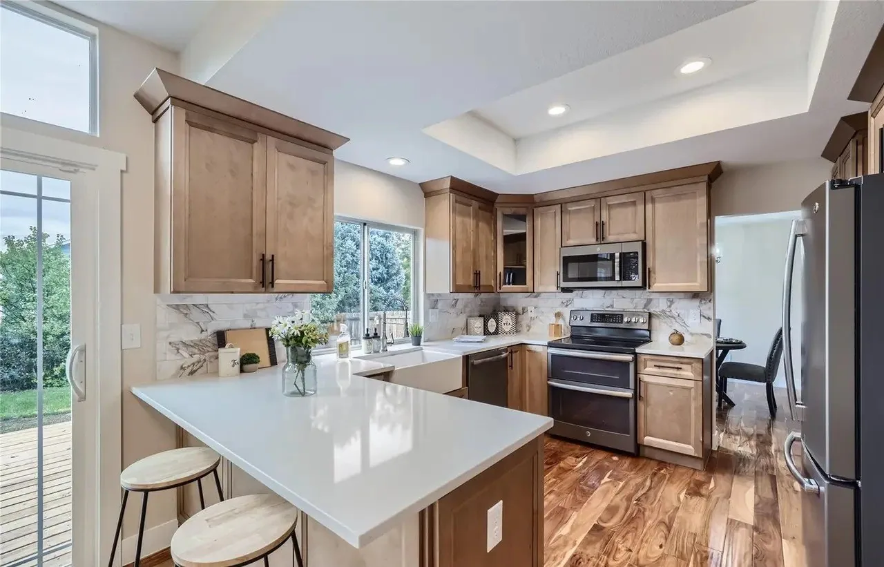 Kitchen Remodel Quartz Countertop project in Oklahoma City, OK