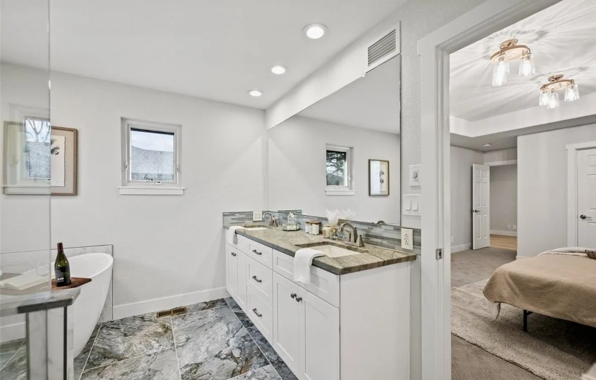 Master Bathroom Remodel Double Vanity 2 project in Oklahoma City, OK