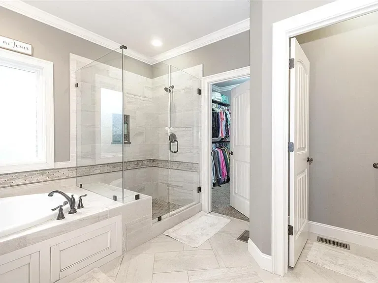 Master Bathroom Remodel Glass Shower project in Oklahoma City, OK