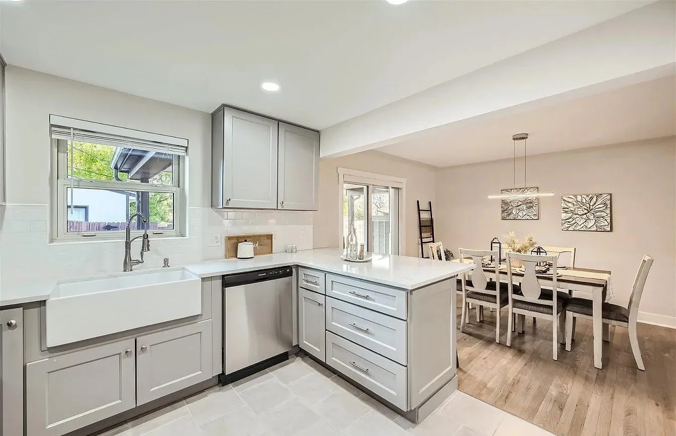 Remodeled Kitchen Dining Open Concept project in Oklahoma City, OK