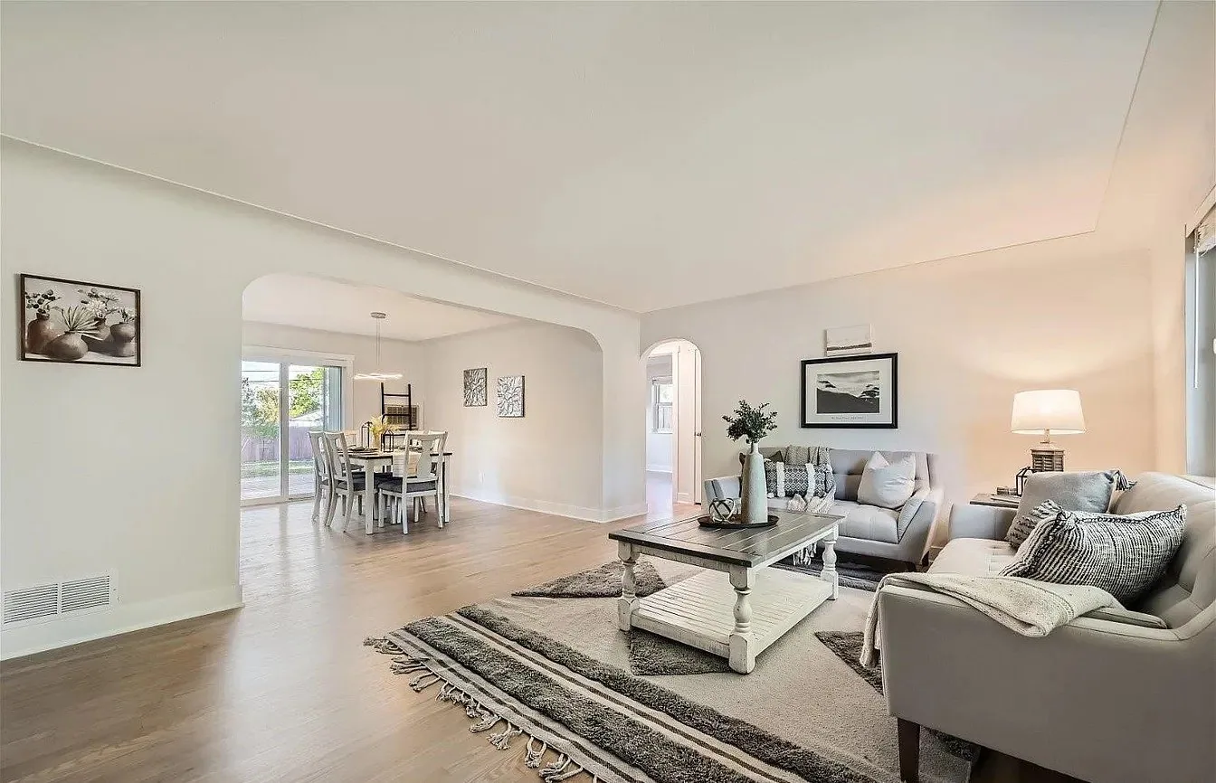 Remodeled Living Room Open Floor Plan project in Oklahoma City, OK