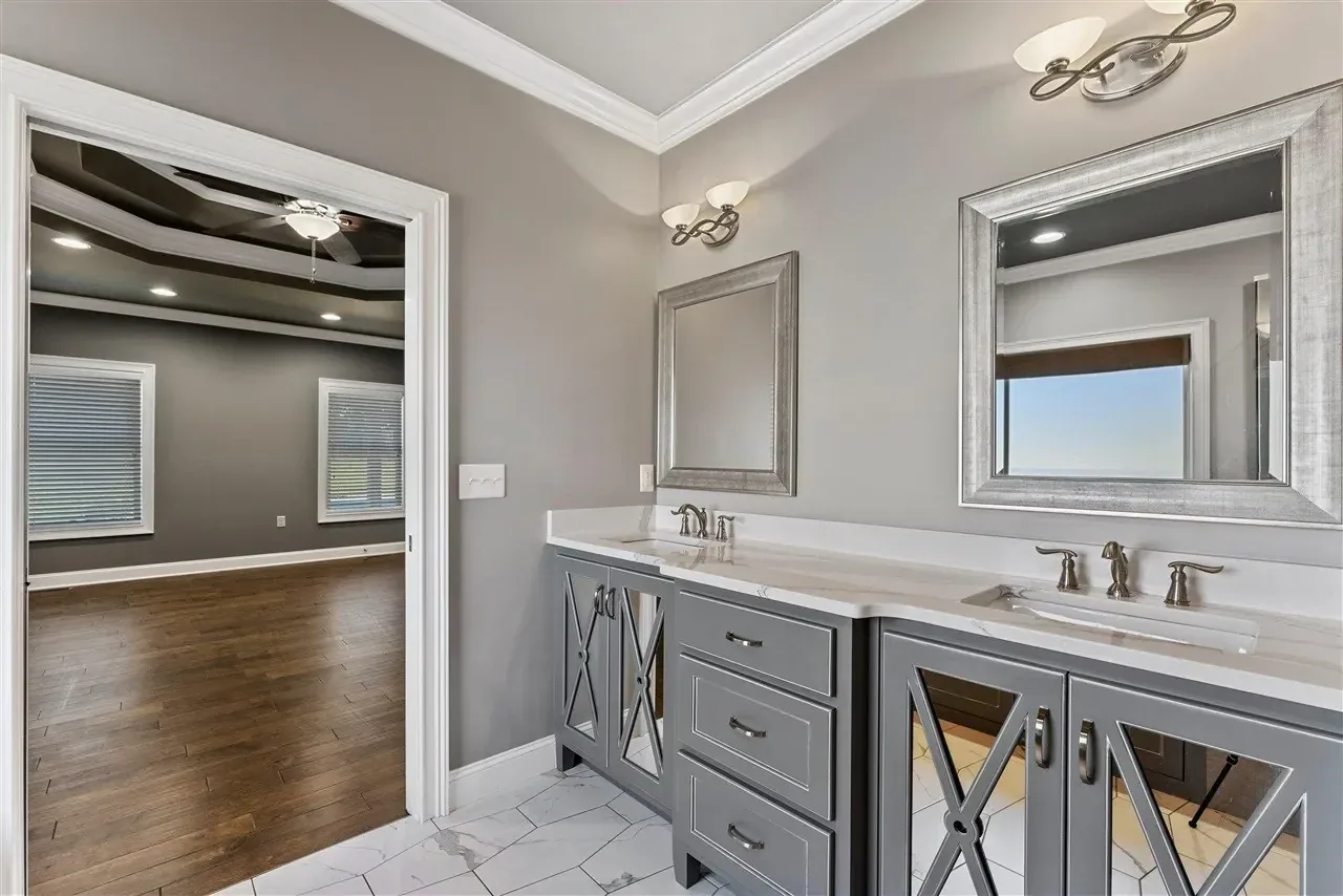 Remodeled Master Bathroom Double Vanity project in Oklahoma City, OK