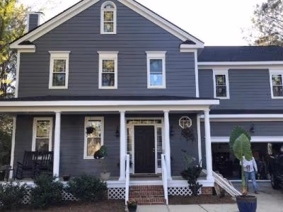 Dark Gray Home Front Door Windows