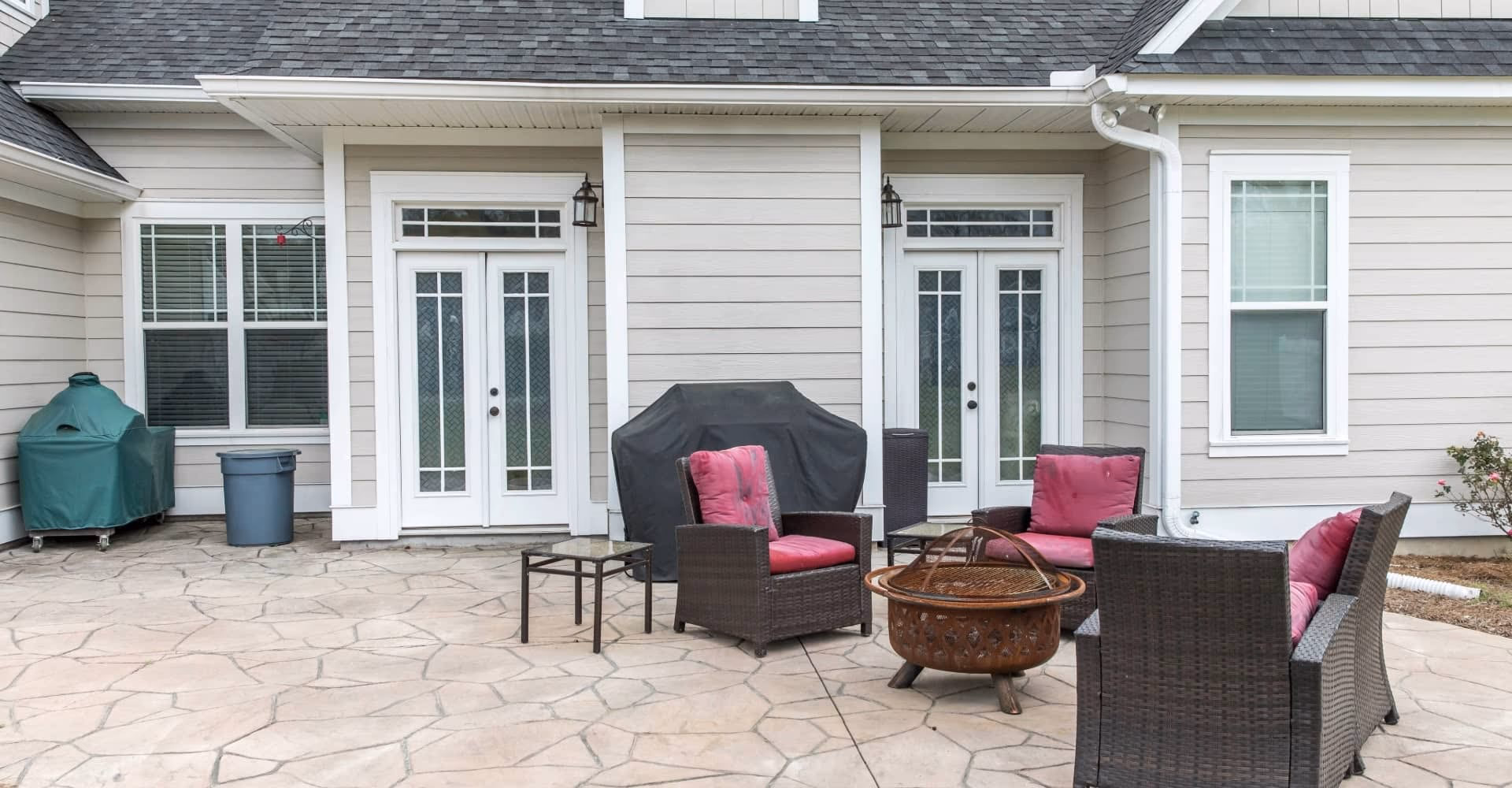 Dual French Doors Patio Replacement