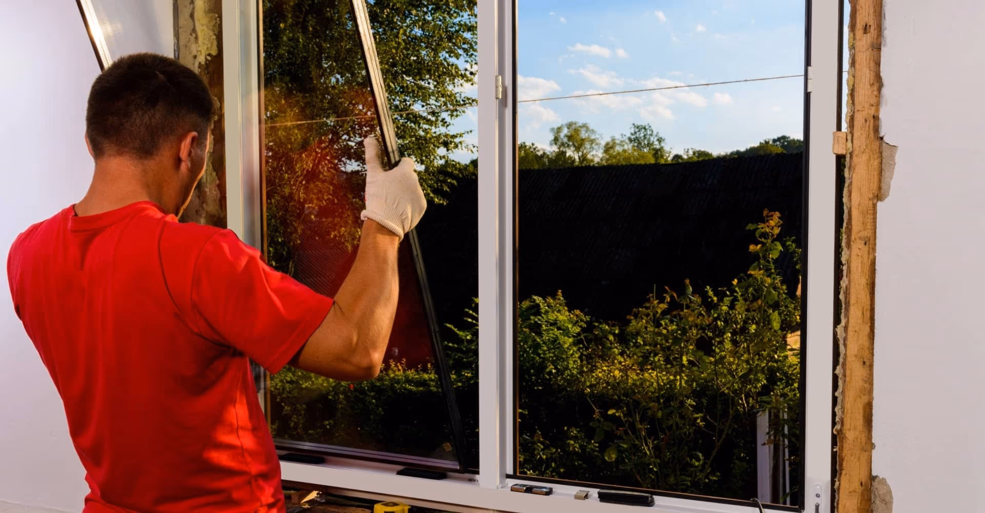 Installer Fitting Replacement Window