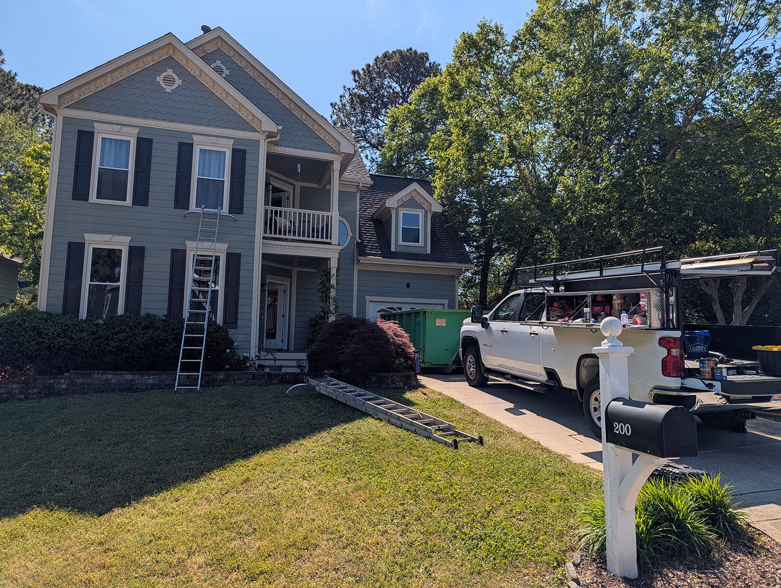 Ladder Truck Window Installation Job Site