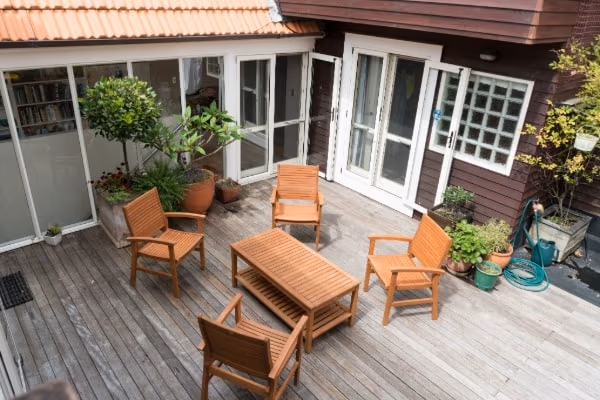 Patio Deck French Door Sliding Glass