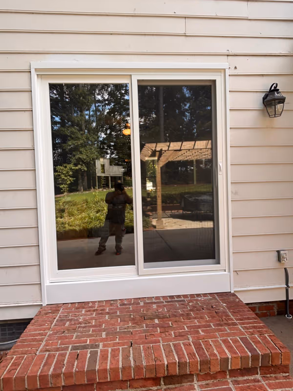 Sliding Glass Door Replacement Brick Patio