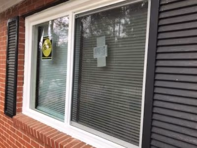 Sliding Replacement Window Brick Exterior