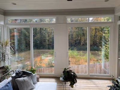 Sunroom Sliding Glass Door Transom Windows