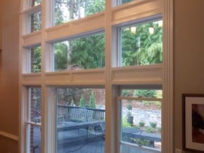 Tall Double Hung Window Bank Interior
